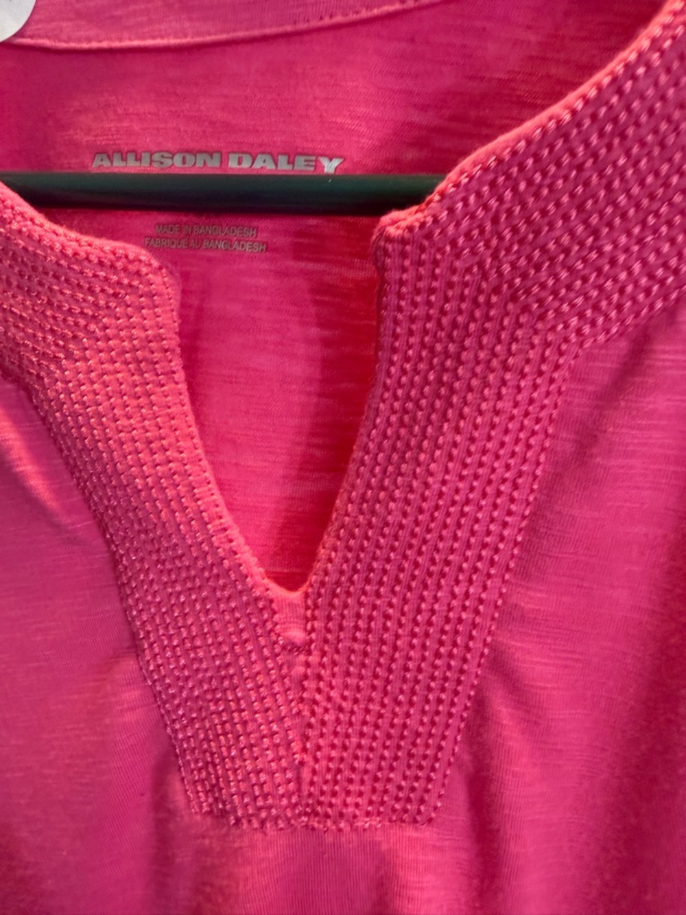Alison Daley Petite Small Pink Knit Top 3/4 Sleeve Stretch EUC - Picture 5 of 9